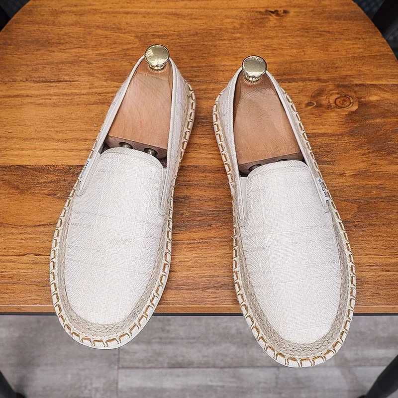 New Men Casual Loafers Classic Flat Men Shoes Solid Color Shoes Fashion Slip on Footwear Male Plimsolls Zapatillas Hombre 2024