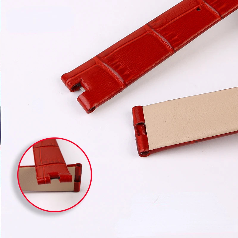 Genuine Leather Watch Strap for Geya Queen of Naples Series Polo 6260l Womens Waterproof Sweat-Proof Watchband Accessories14mm 240906