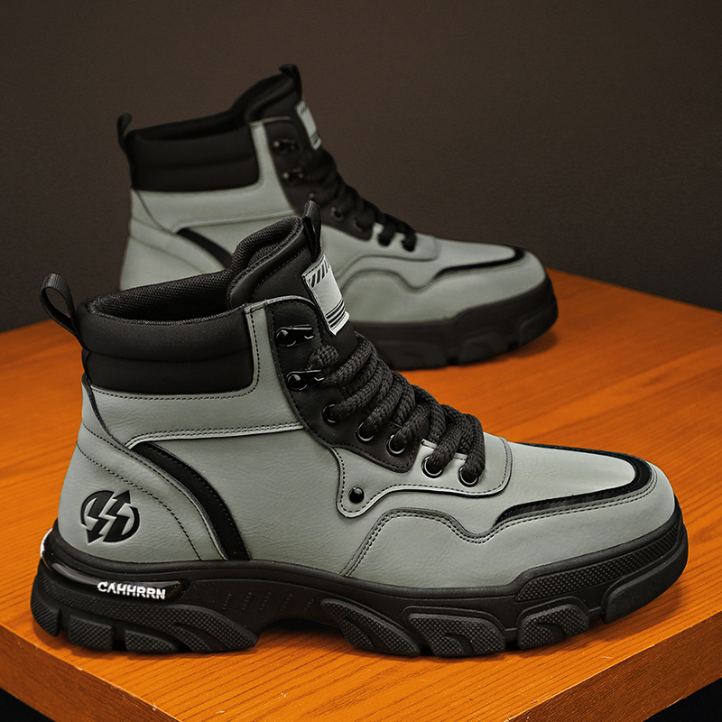 Men CYYTL Boots Leather Casual Shoes Outdoor Platform Walking Fashion Designer Ankle Work High Top Sneakers Cowboy Winter e55a