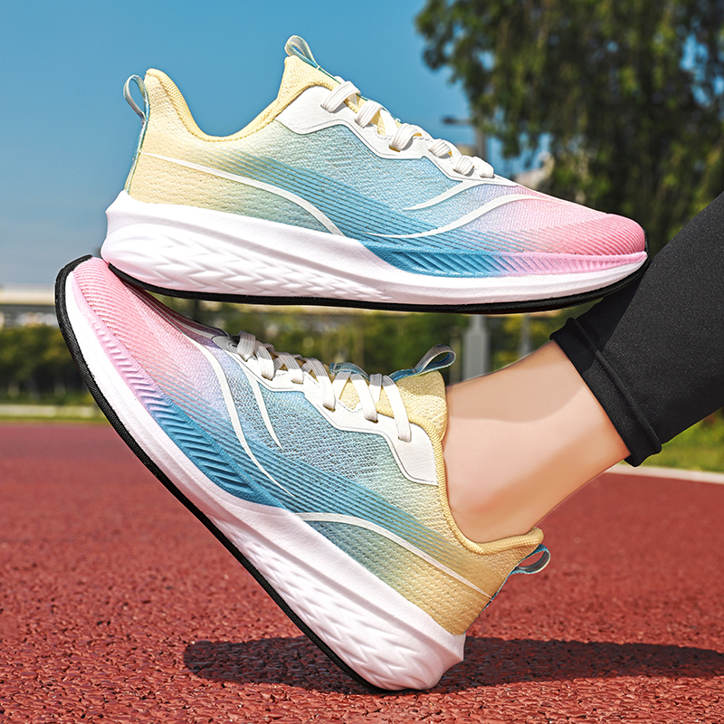 Marathon Men Sneakers Casual Mens Shoes Tennis Luxury Trainer Pink Yellow Lightweight Running Shoes For Men Tenis Masculino