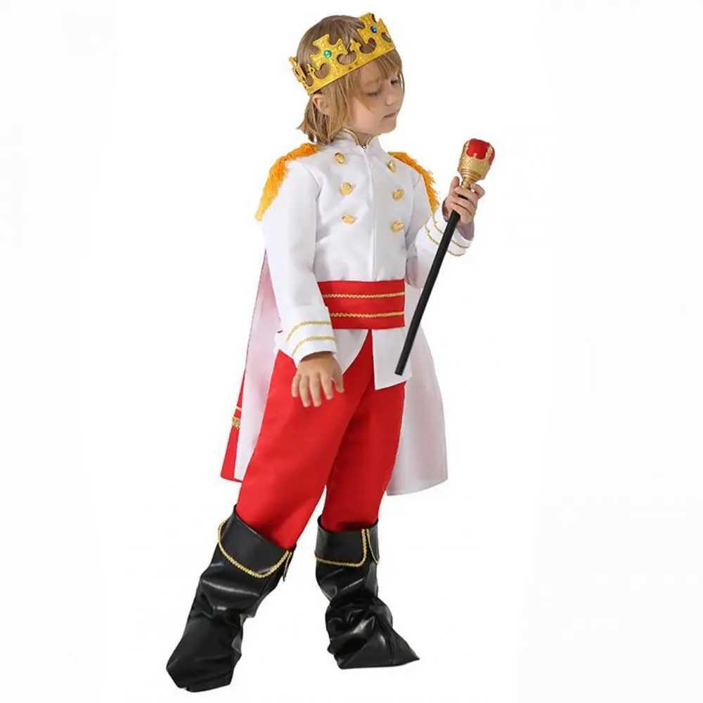 Prince Costume for Kids Boy Halloween 7-piece set of Prince Cosplay Costumes childrens gift King Clothing Carnival party costume W240914