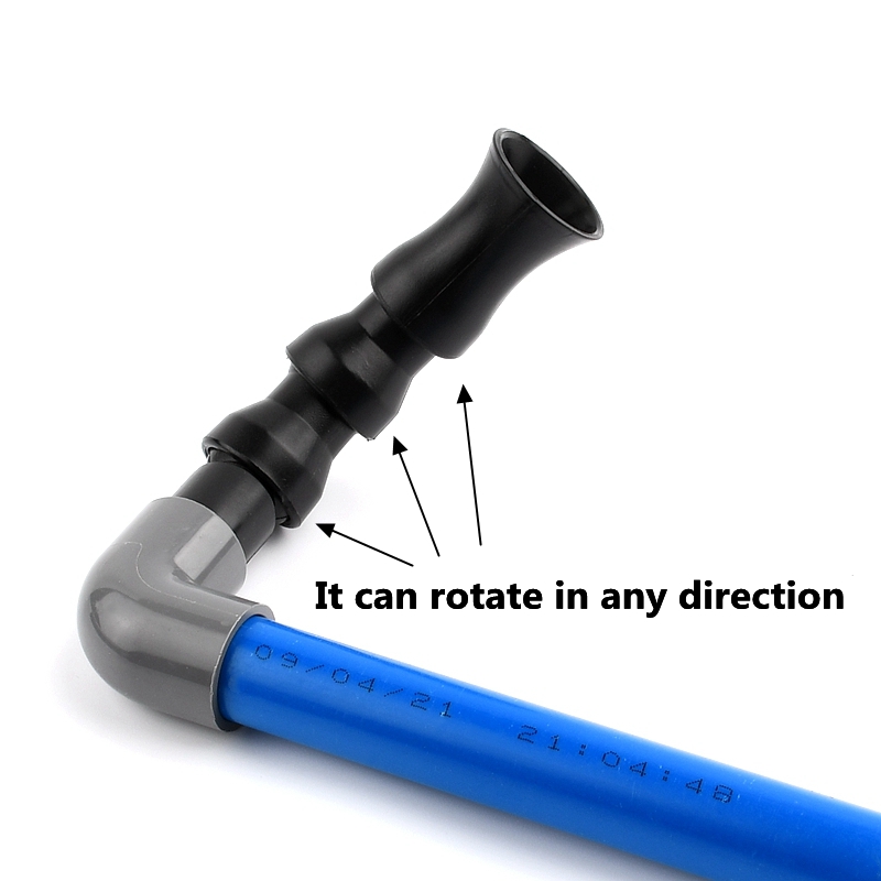 360Degree Adjustable Nozzle Water Outlet Pipe Water Flow Nozzle Duckbill Duck Horn Trumpet Mouth Style for Aquarium Filter Pump