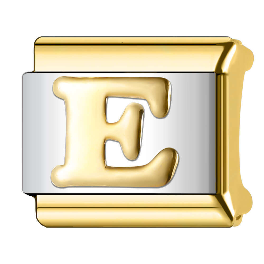 New Women's Gift 26 Alphabet Letters Bead Italian Charms Links Bangle Beads Fit 9mm Stainless Steel Bracelet Making DIY For Women Fashion Jewelry