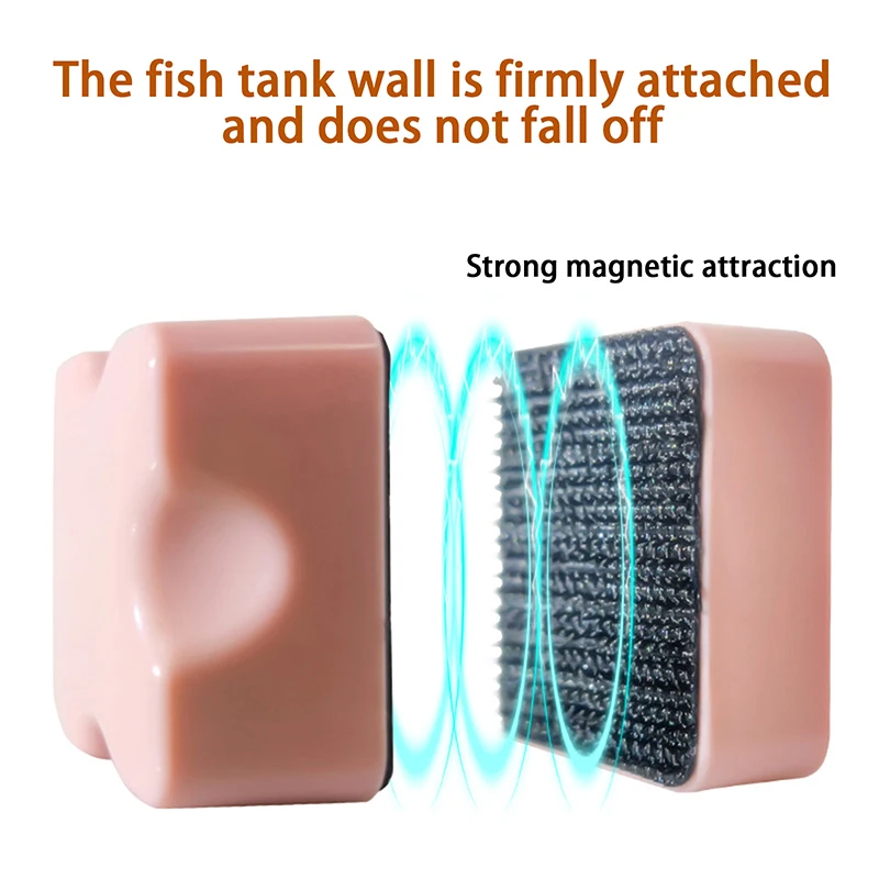 Magnet Window Aquarium Mini Cleaner Brush Floating Scrubber Scratch-Free Strong Magnetic Brush Magnet Scraper Cleaning Tools