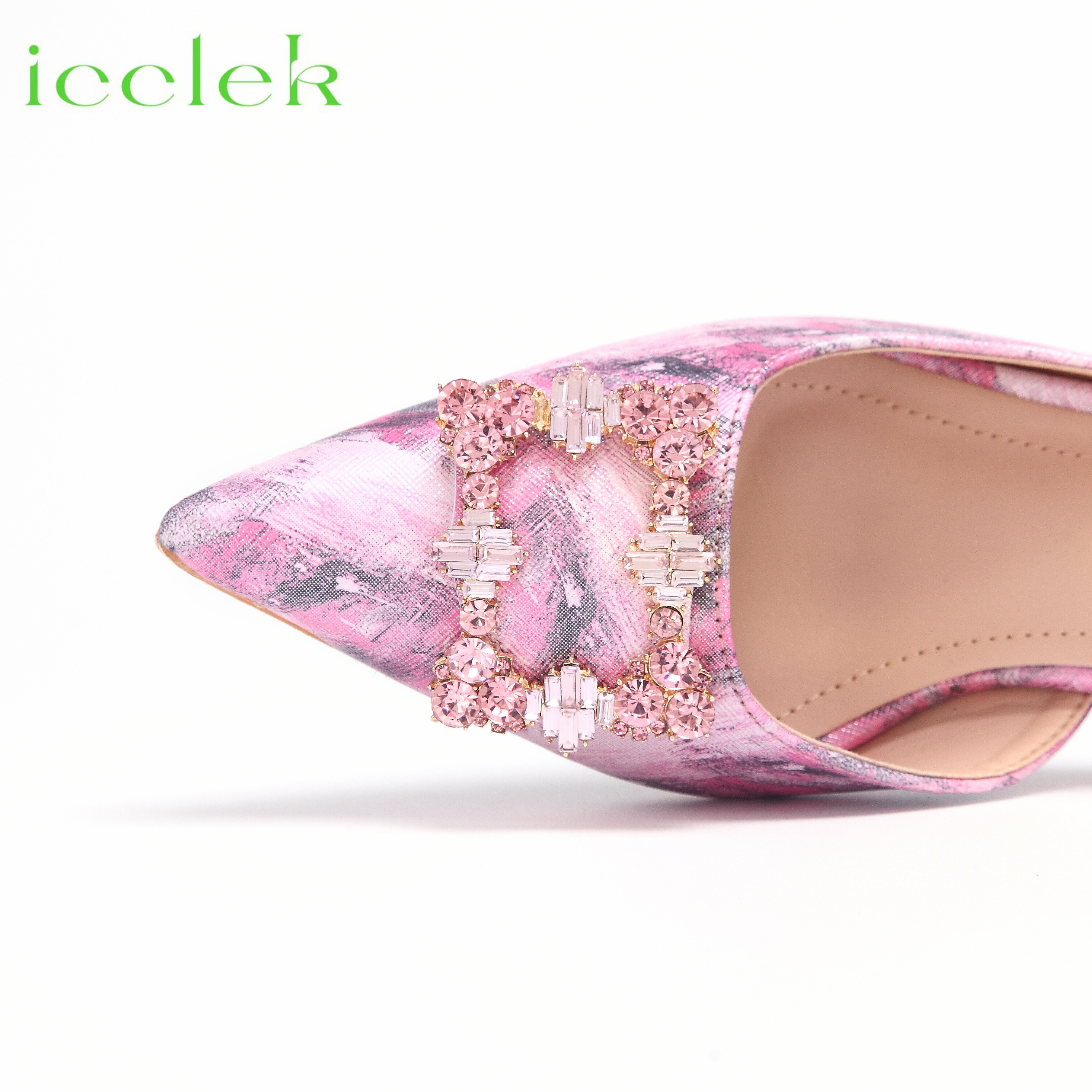 New Arrivals Special Design Pink Color African Women Shoes and Bag Set Pointed Toe Sandals for Wedding Party