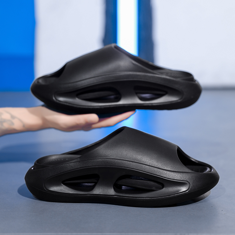 2024 New Men's Slippers Indoor Outdoor Sandals Beach Comfortable Thick Soft Slides Casual Shoes Men Flip-flops Home Slippers