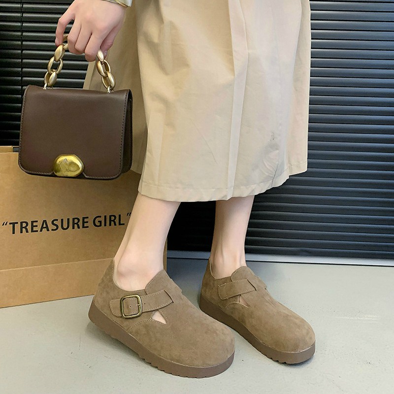Platform Women's Slip-on Female Footwear Clogs Moccasin Dress Comfortable Summer Retro New Slip On Shoes For Women 3506