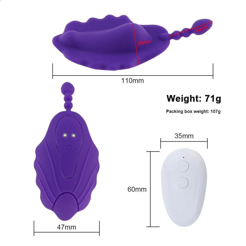 Soft wearable underwear vibrator invisible remote control vaginal clitoral stimulation anal plug adult sex toy 240914