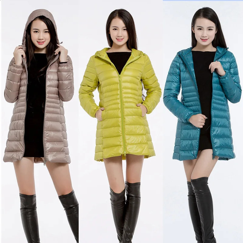 Womens medium length hoodie ultra-thin lightweight large-sized womens jacket wholesale and airdrop for autumn and winter 240913