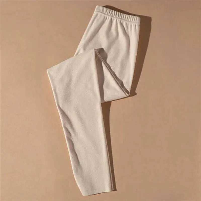 Pants Winter Leggings Women Thin Plush For Women Leggings Thermo Soild Warm Trousers Thermal Double Sided Brushed Ladies PantX240914