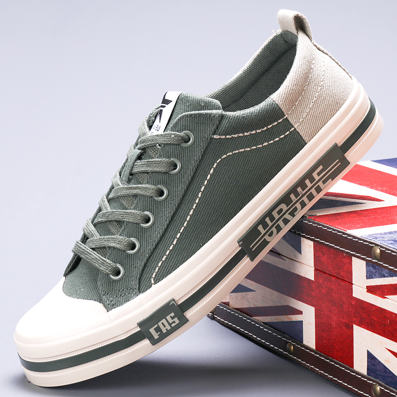 2024 High Quality Mens Canvas Casual Shoes Spring and Autumn Mens Flat Casual Sneakers Breathable Canvas Shoes for Mens SS24140