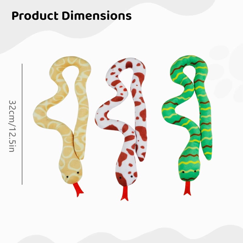 Cat Catnip Toy Interactive Toy Plush Cat Gluttonous Snake Bite-Resistant Molar Interactive Toy Gift For Cat Pet Accessories