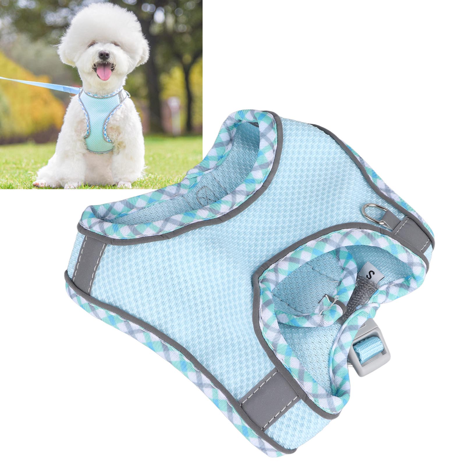 Dog Harness And Leash Set Reflective Adjustable Comfortable Safe Upgraded Pet Leash Harness For Dog Cat