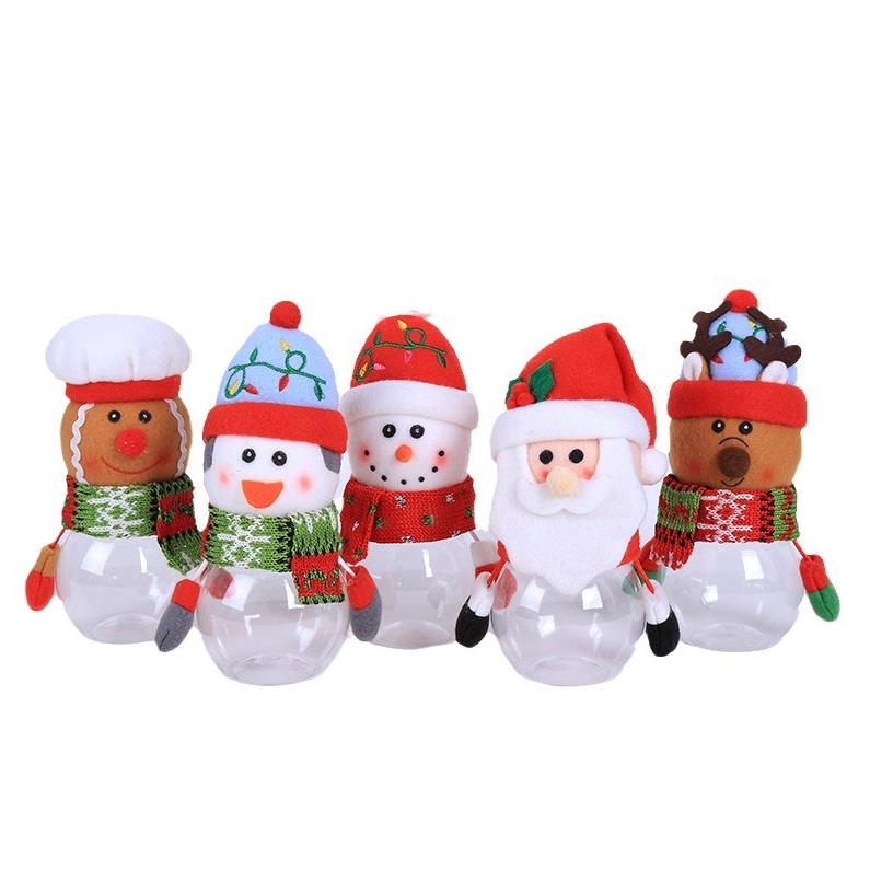 Child Kids Christmas Candy Jar Storage Bottle Santa Bag Sweet Boxs Gift gifts Cute Storages box ni282