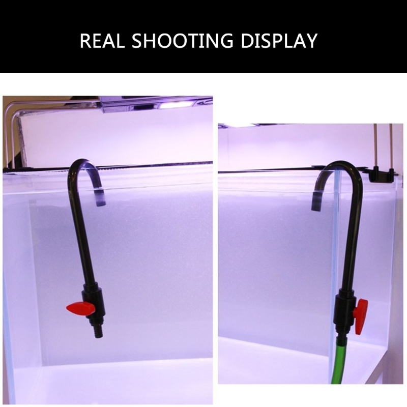 Aquarium Water Changing Device Easy Use Hook Water Changer for Tanks Water Changer Pipe Accessories