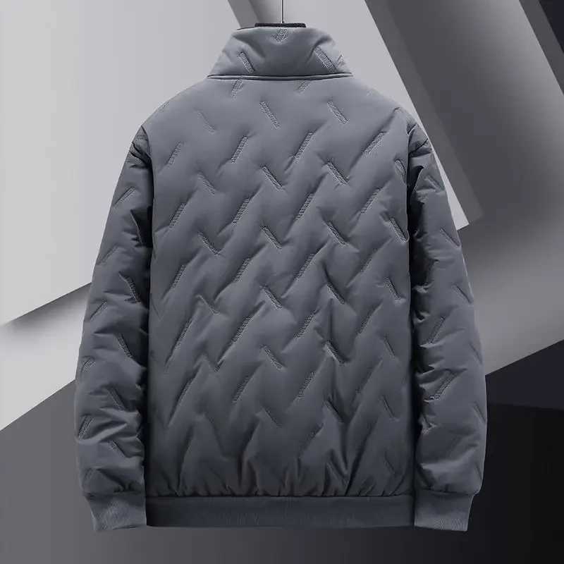 Parkas outdoor clothing novel mens apron casual mens down jacket sheepskin apron provides Korean style heavy-duty elegant heat W240914