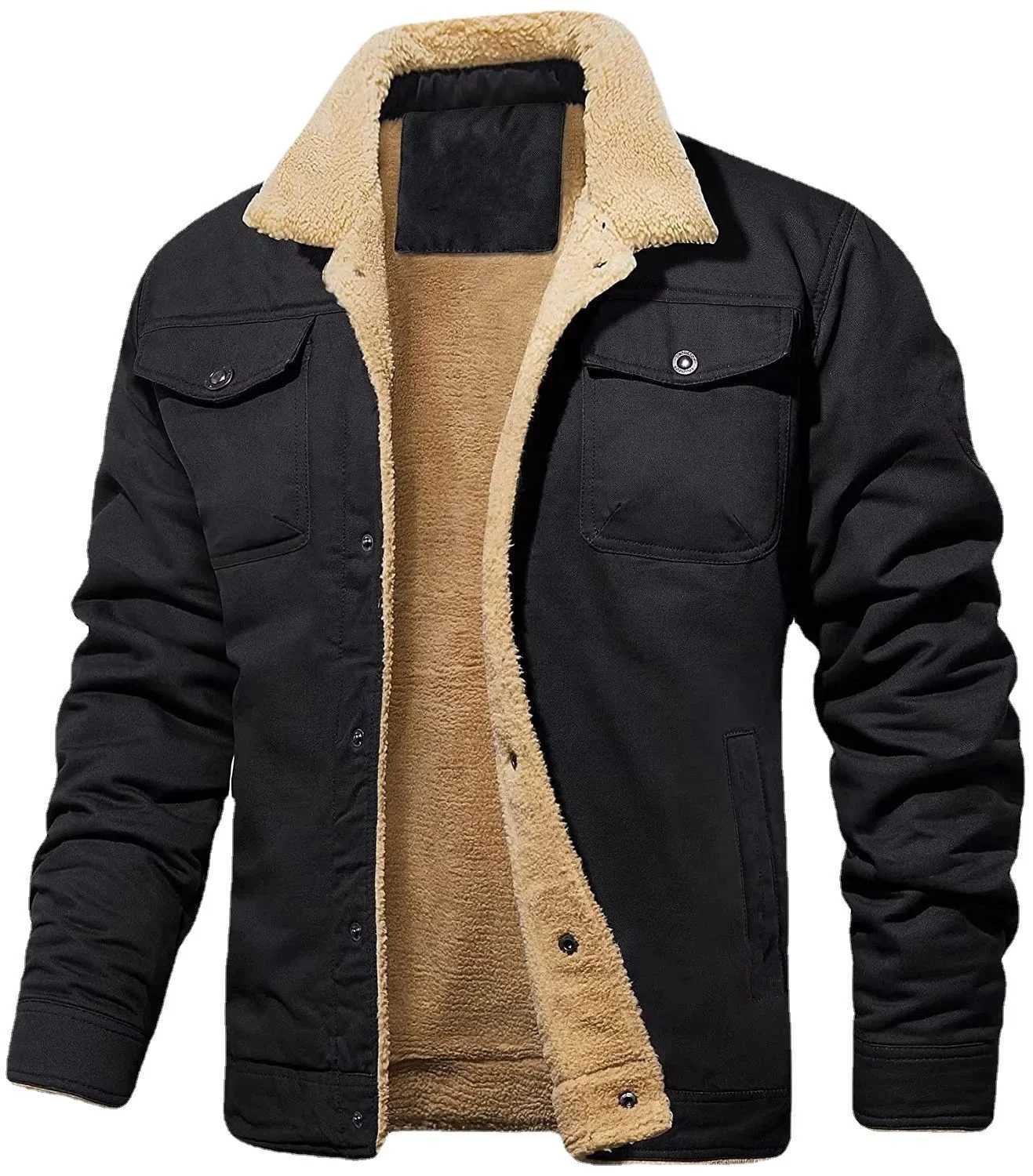 2023 Autumn/Winter New Mens Jacket Ruffle Cotton Work Clothes Casual Jacket Mens Jacket W240914