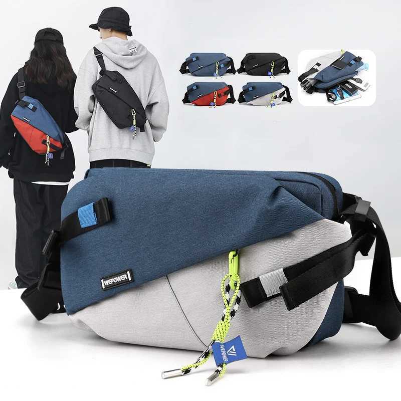 High quality nylon panel waist bag 2024 new unisex luggage casual outdoor travel cross body bag mens Wassit strap bag Z250407