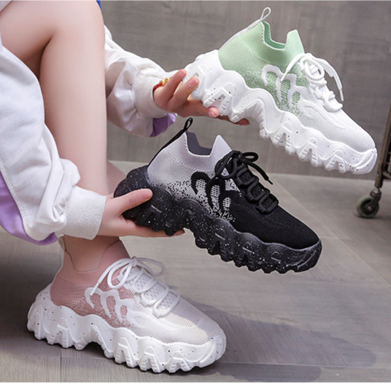 Women's Casual Sports Shoes Woman Spring Summer 2022 Mesh Breathable Platform Sneakers Designer Running Tennis Female Trainers