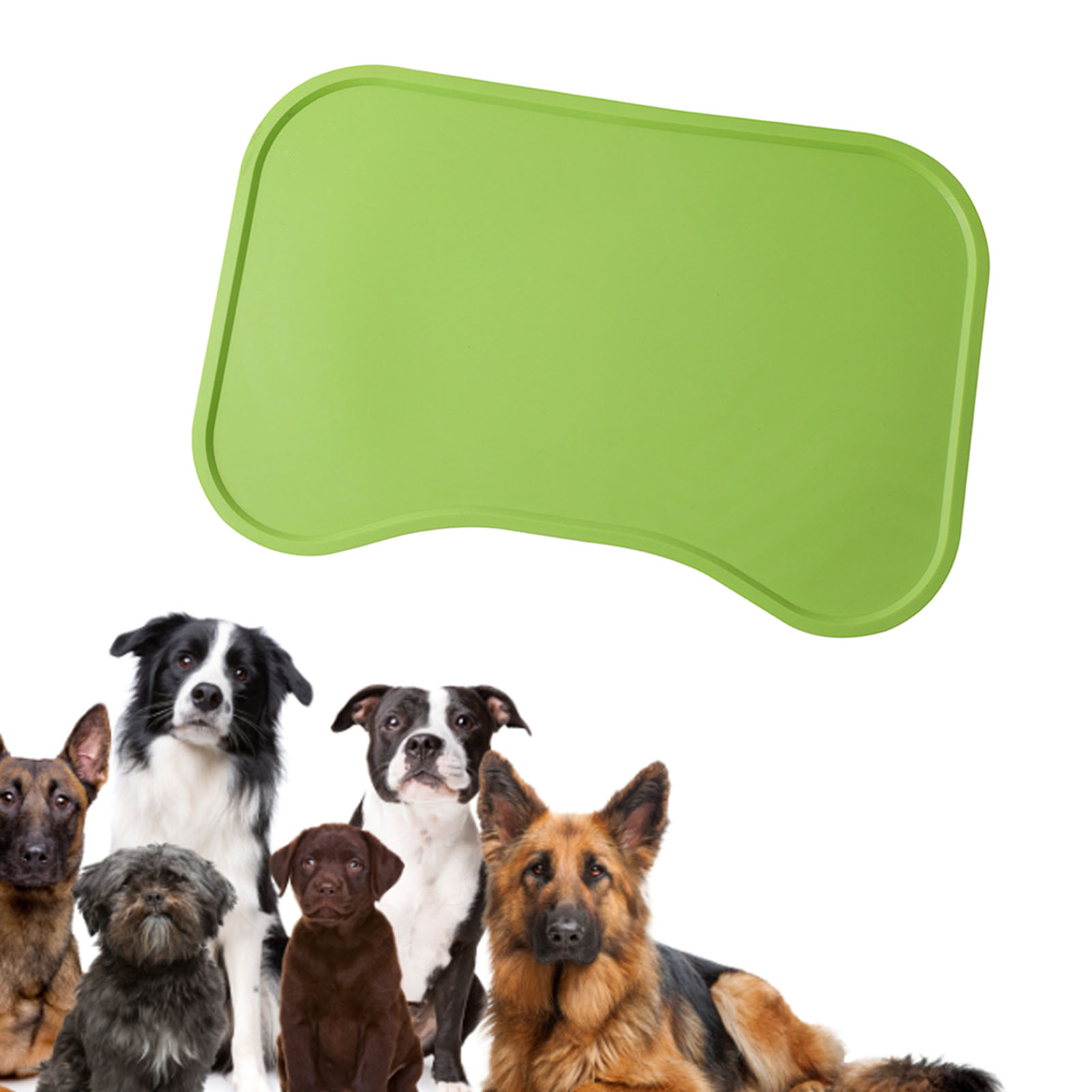 Dog Food Mat Feeding Mat Silicone Prevent Slip Waterproof Pet Feeding Mat Pets Supplies For Dogs Cats