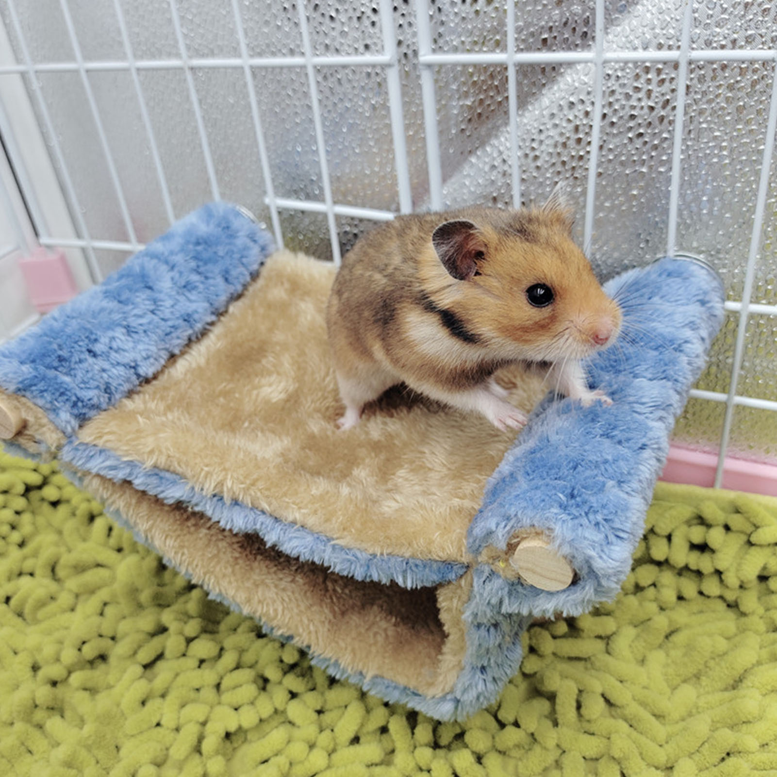 Small Animal Hanging Hammock Bed Soft Warm Double Layer Small Pet Cage Hammock For Squirrel Hamster Golden Hamster