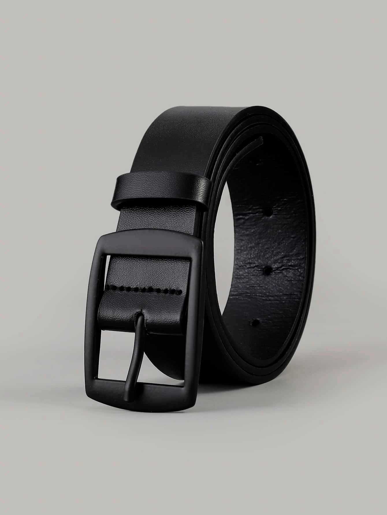 Mens Work Business Dress Casual Versatile Fashionable Pu Leather Belt with Single Prong Buckle Fashion Classic DesignsX240914