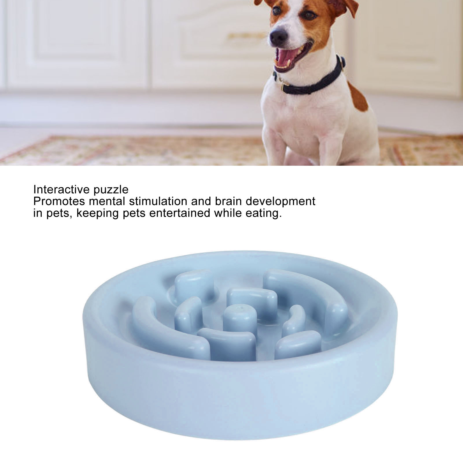 Slow Feeder Dog Bowl, Interactive Puzzle, Slow Feeding Pet Bowl, Prevent Choking Dog Dishes for Medium Small Dogs