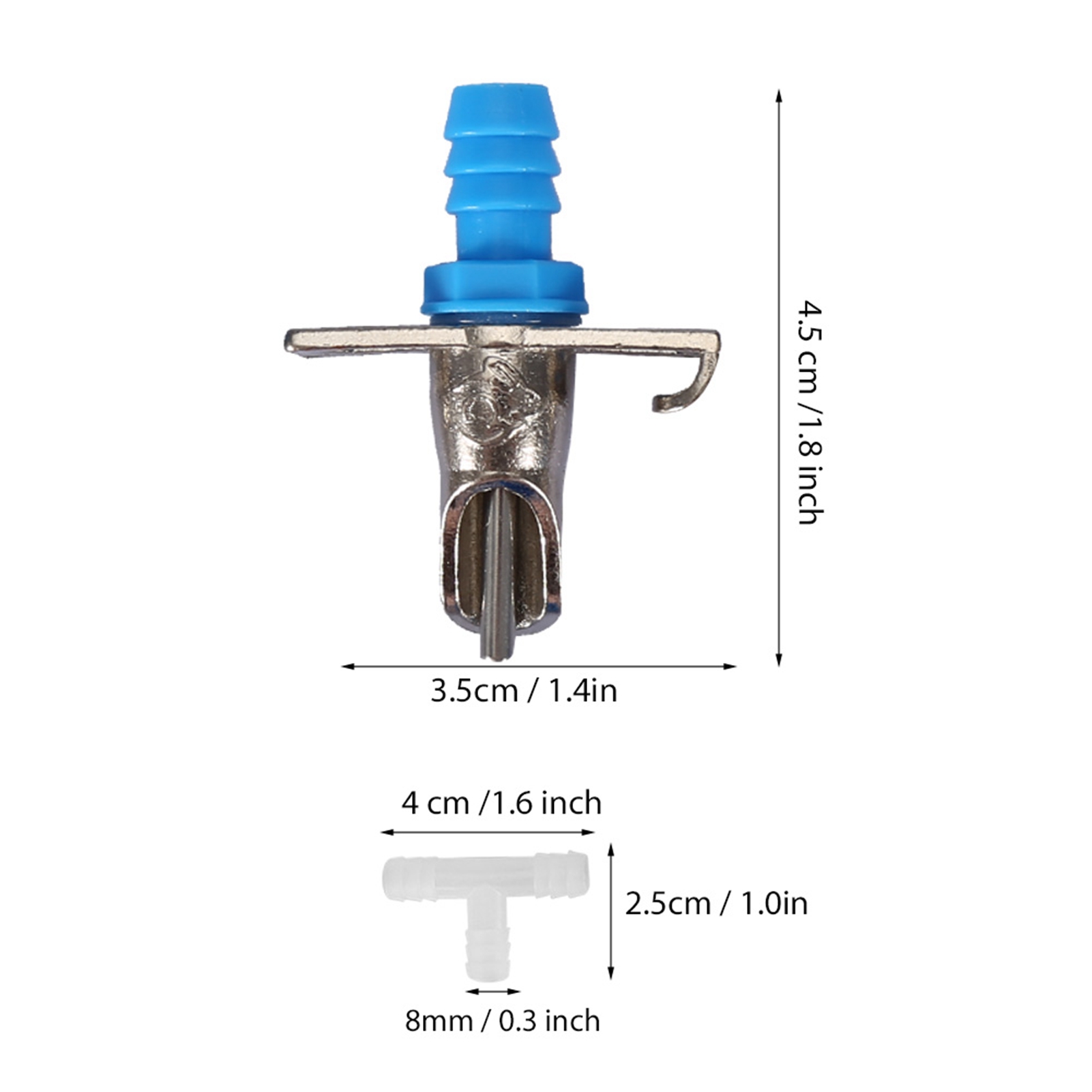 10PCS Rabbit Drinker Nipple Waterer Drinking Water Tool Double Hang Springs
