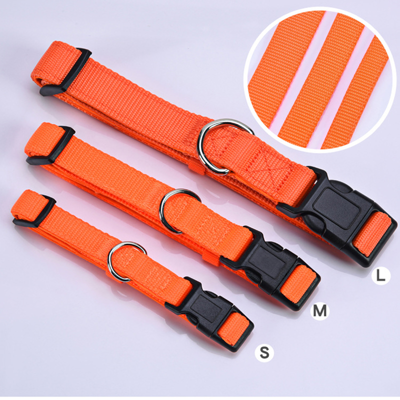 Dog Collar, Soft Neoprene Padded Breathable Nylon Pet Collar Adjustable with Quick Release Buckle for Small,Medium Large Dogs