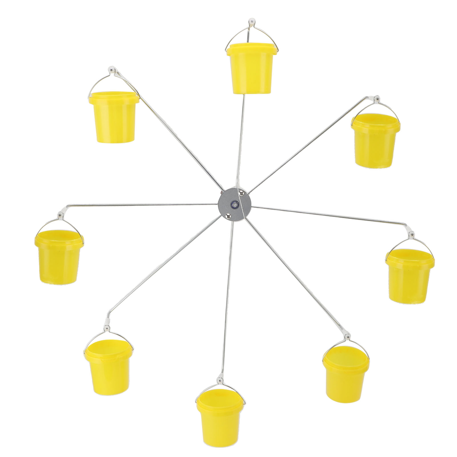 Ferris Wheel Bird Feeder, Dynamic Design, Endless Fun, Outdoor Hanging Hummingbird Feeder with 8 Buckets