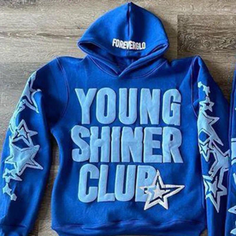 Men's Hoodies Streetwear Hoodie Sweatshirt Funny Star Letter Graphic Harajuku Anime Hooded Pullover Hip Hop Hipster Suit Women Men