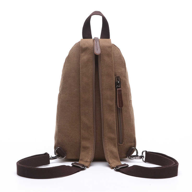 double shoulder canvas travel bag street fashion trend large capacity outdoor men's and women's oblique backpack 240915