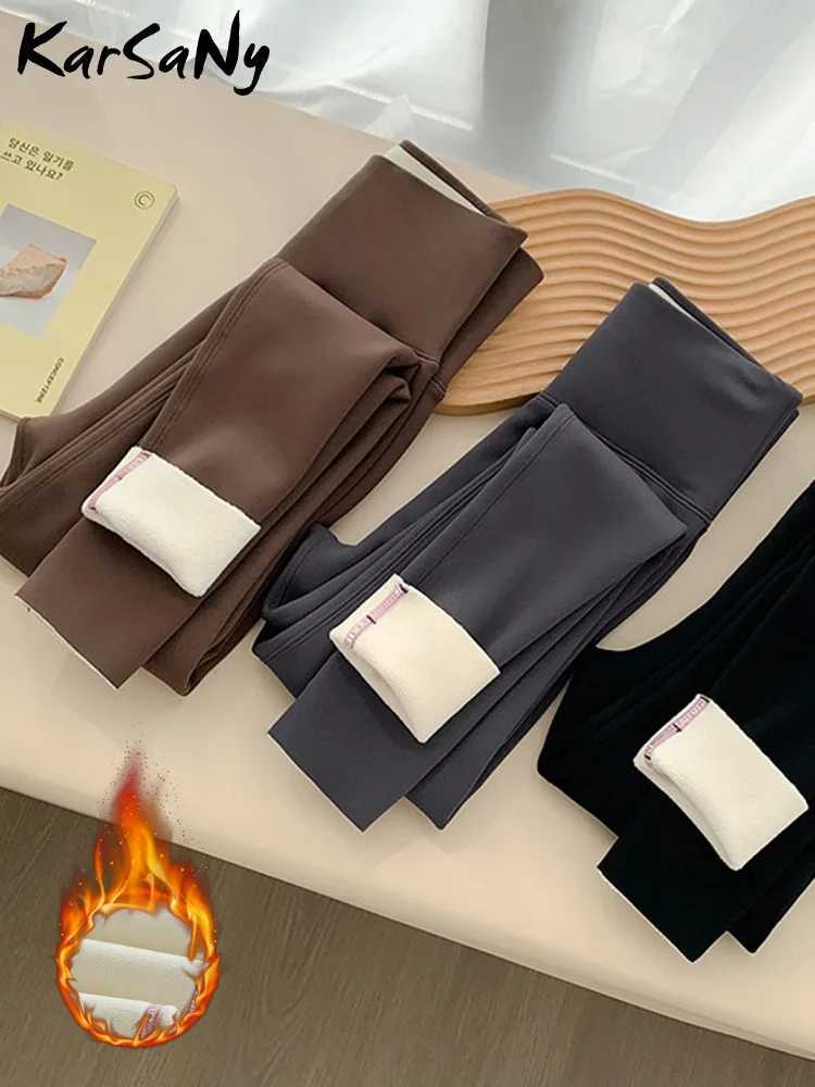 Coffee Warm Leggings Women High Waist Thick Velvet Leggins Ladies Fleece Gym Womens Winter Leggings Warm Stretch Pants GrayX240914