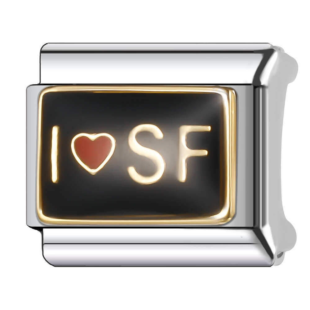 New Women's Gift drama queen friend Bead Italian Charms Links Bangle Beads Fit 9mm Stainless Steel Bracelet Making DIY For Women Fashion Jewelry