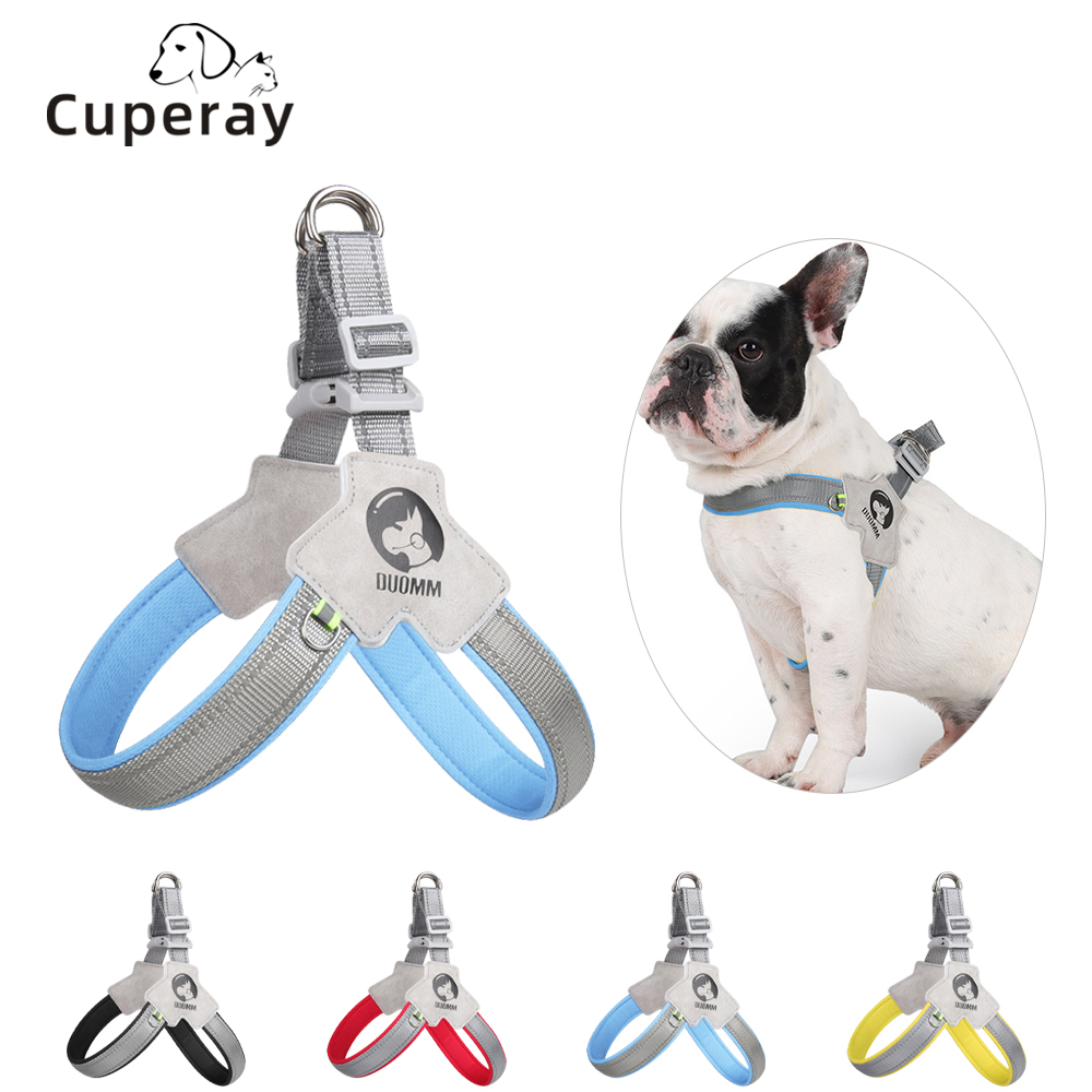 Dog Harness with Breathable Padded,Adjustable Reflective Escape Proof Dog Harnesses,Fit Dog Harness for Small Medium Large Dogs