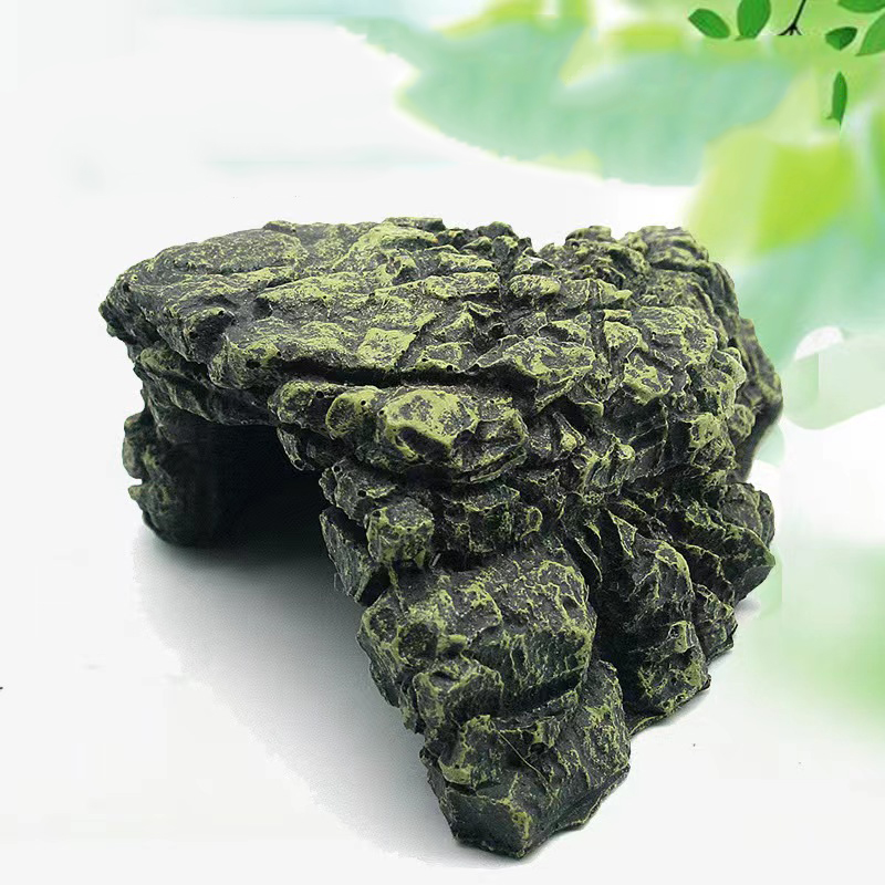 Resin Aquarium Decoration Resin Aquatic Fish Tank Ornament Decor Artificial Reptile Terrarium Turtle Shelter Cave Accessories