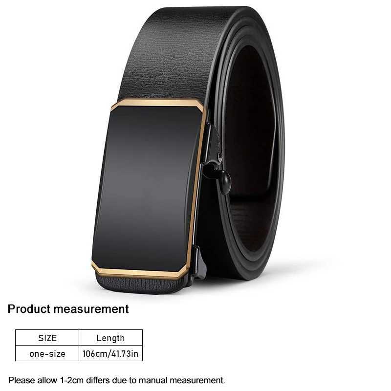 Men Belts Automatic Buckle Belt PU Leather High Quality For Men Leather Strap Casual For JeansX240914