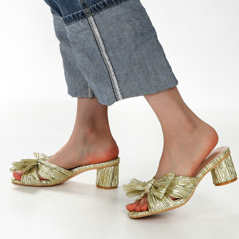 Women Satin Silk Wedding New High Heels Open Toe Ankle Strap Elegant Summer Evening Sandals b1a8