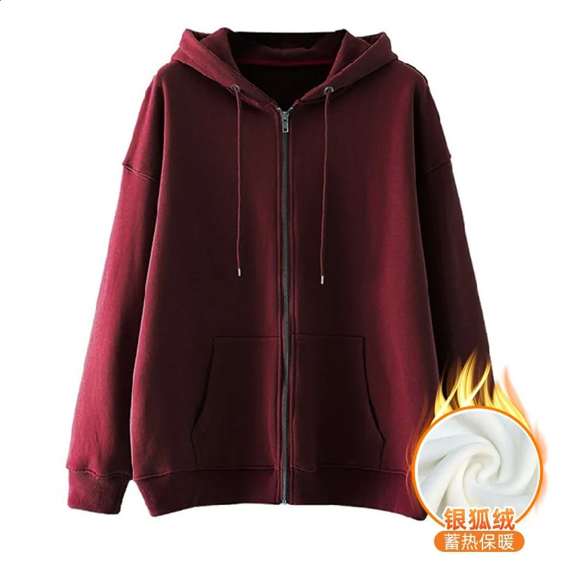 NXXTRESS Loose Fleece Hoodies Casual Solid Zip Up Hooded Sweatshirt Harajuku Korean Loose Couple Hoodie Jacket Coat Streetwear 240911
