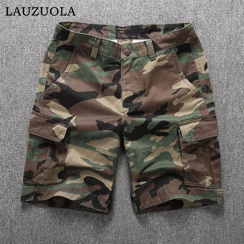Cargo Shorts for Men Summer Casual Mens Short Pants 2023 Multipocket Camouflage Man 240913