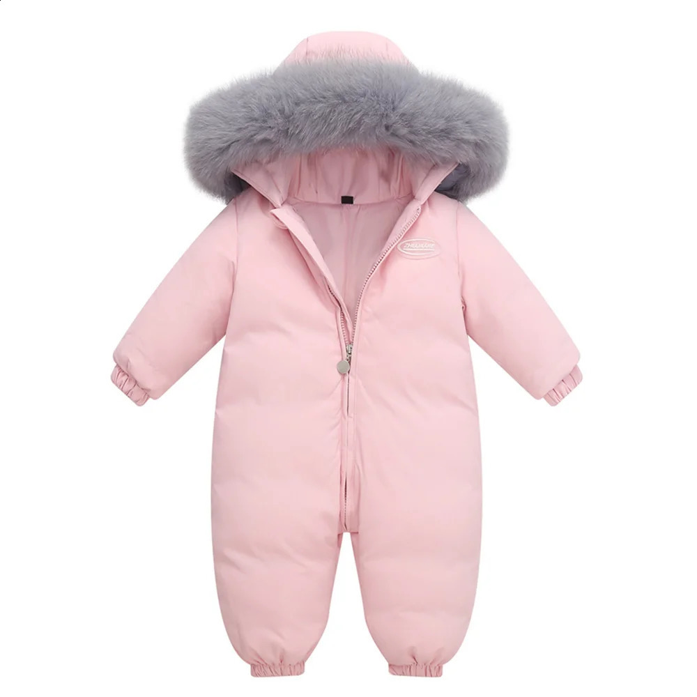 Winter Overalls Baby Clothing Clothes Snowsuit 90% Duck Down Jacket for Kids Girl Coat Park for Infant Boy Snow Suit Wear 240904