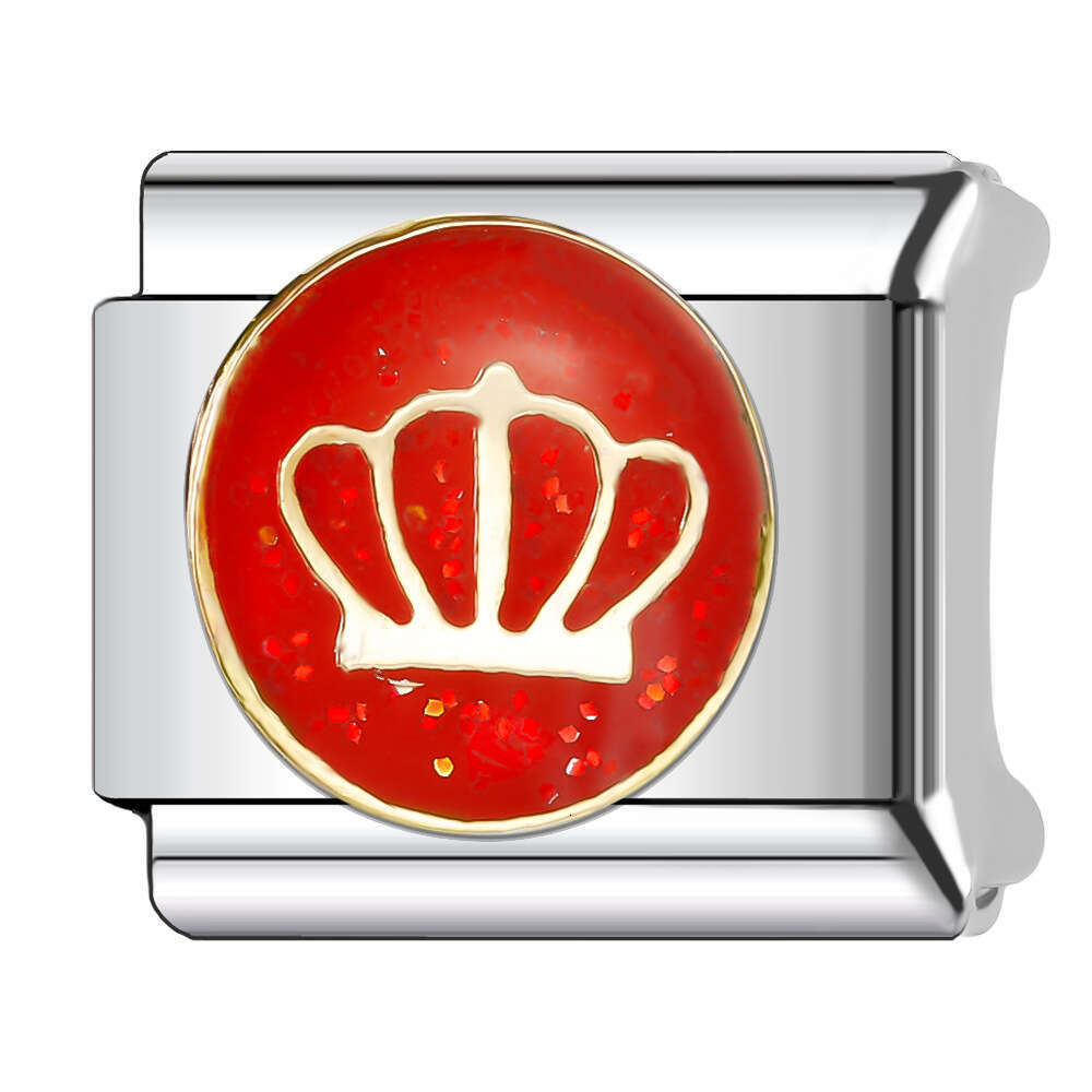 New Women's Gift red pepper Bead Italian Charms Links Bangle Beads Fit 9mm Stainless Steel Bracelet Making DIY For Women Fashion Jewelry