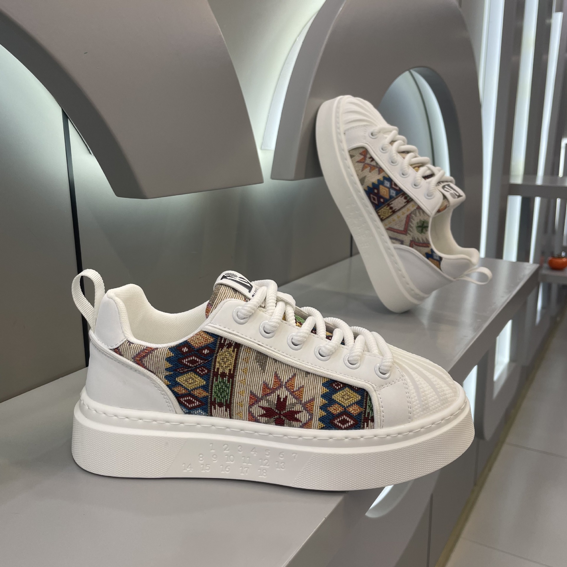 Ddmybear Men's 2024 Breathable New Shell Head Fashion Casual Youth Comfortable Trendy Brand Shoes Chinese Brand Shoes F914-149