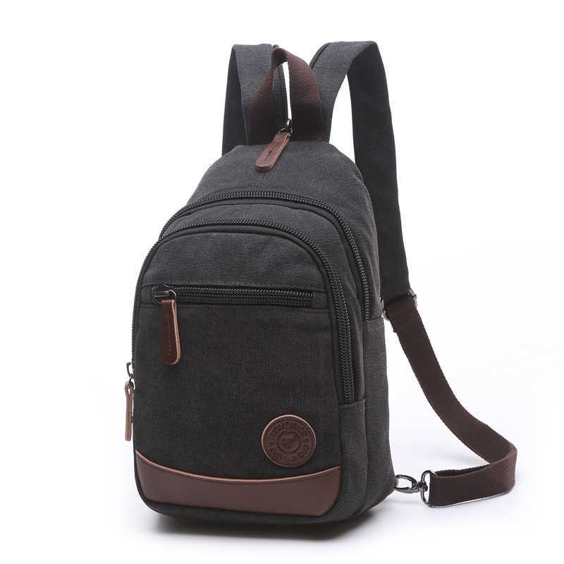 double shoulder canvas travel bag street fashion trend large capacity outdoor men's and women's oblique backpack 240915