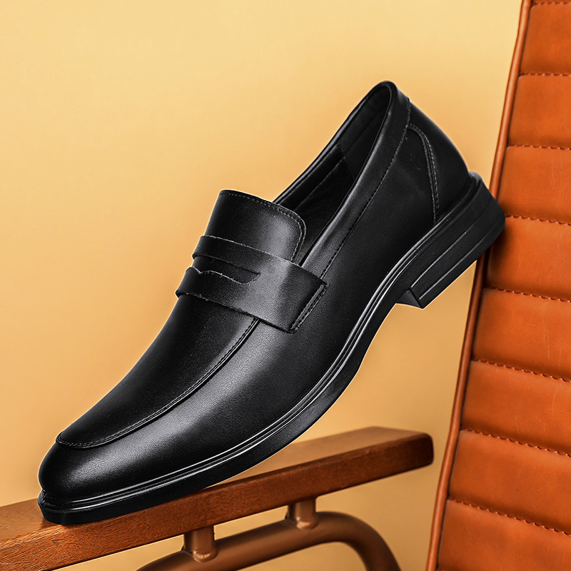 CYYTL Mens Black Shoes Dress Leather Loafers Casual Work Office Business Summer Platform Outdoor Designer Luxury Wedding Ankle
