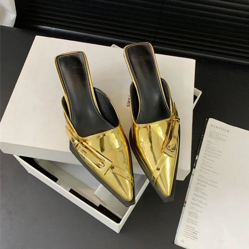 Summer Women's Slippers Low heel Outdoor Beach Flip ps Female Sandals Trend Brand Design Slides Shoes For Women 2024 71c7