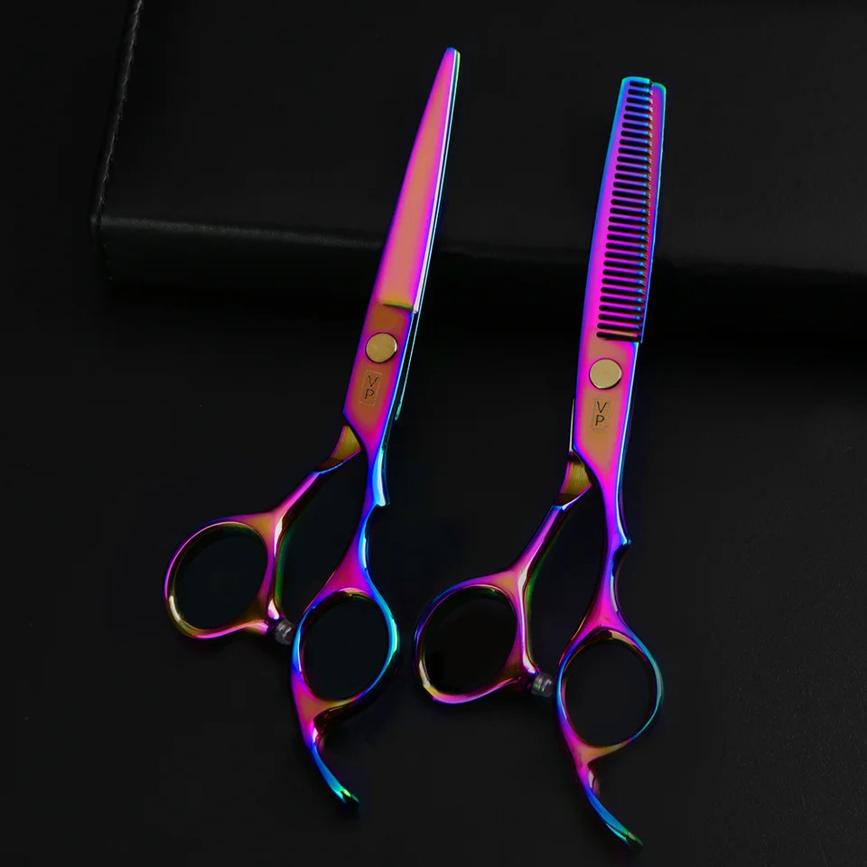 VP Hairdressing Scissors Professional Salon 6 Inch Hairdressing Scissors Set Barber Tool Cutting Thinning Hair Hairdressers Set 240905