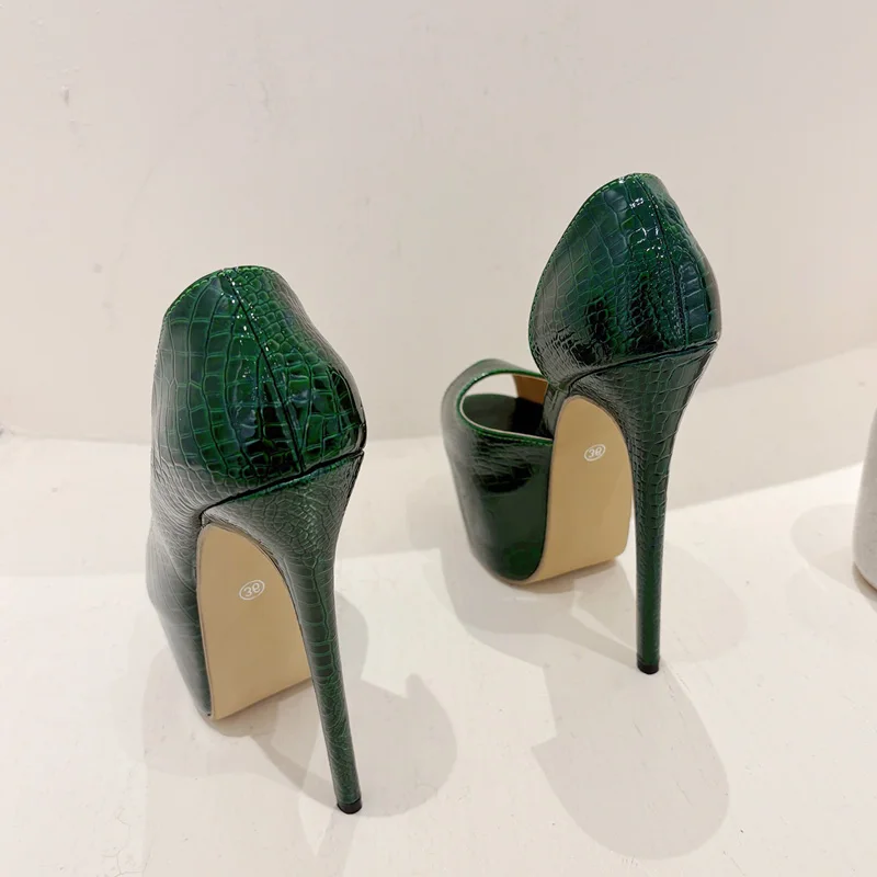 2025 new Eilyken Street Style Peep Toe Extreme Stiletto High Heels Women Pumps Sandals Sexy Nightclub Pole Dancing Ladies Shoes 5c36