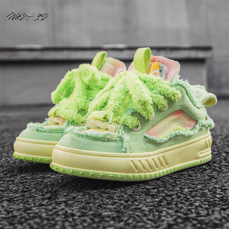Chunky Sneakers Mens Womens Designer Board Shoes Fashion Casual Leather Canvas Breathable Height Increased Flat Platform Shoes