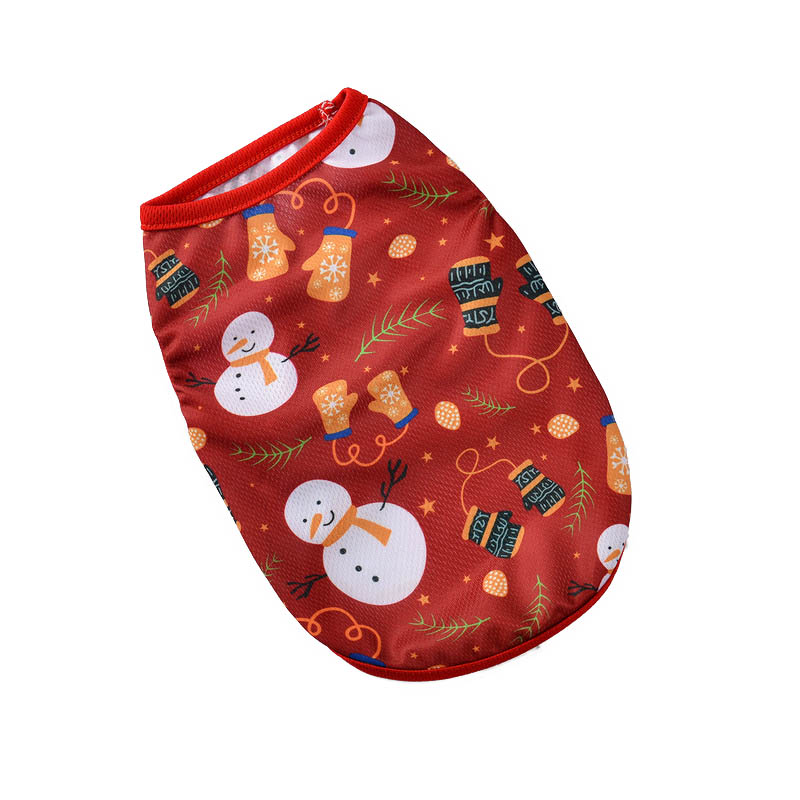 Christmas Dog Clothes Pet Clothing For Small Medium Dogs New Year Puppy Vest Shirt Christmas Chihuahua Poodle Clothes